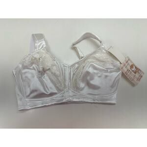 Instant Shaping b Plusform Womens Bra Size 40F (DDD) White Front Clasp 1654 NWTs